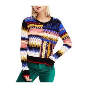 Free People Best Day Ever Alpaca blend Pullover Sweater size S